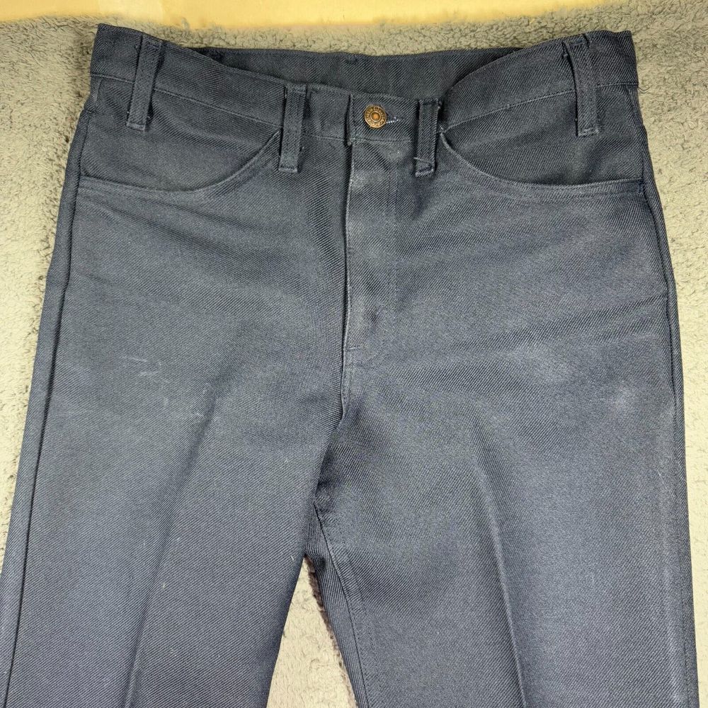 Levis Pants Mens 33x34 Polyester Dacron Slacks Trousers Electric Grandpa Dadcore - Picture 2 of 10